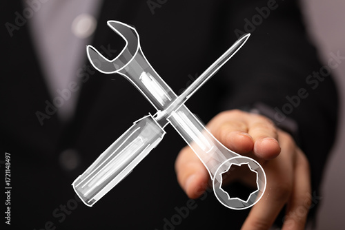 Image of a hand presenting ...
