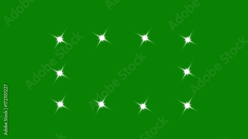 Wallpaper Mural twinkle Sparkle Stars animation, Shimmering light, Twinkling star, vector star light effect doodle style on Green Screen Chroma Key, Glow twinkle movement timeline, energy explosion video. 4k Torontodigital.ca