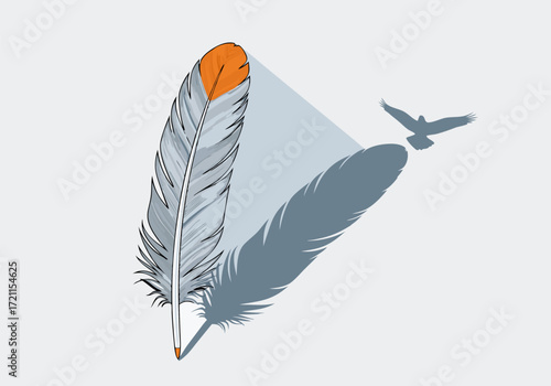 National Day for Truth and Reconciliation Feather's Shadow Casting a Bird's Flight