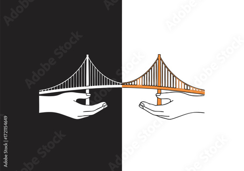 Truth and Reconciliation Two Hands Building a Bridge for National Day of Remembrance