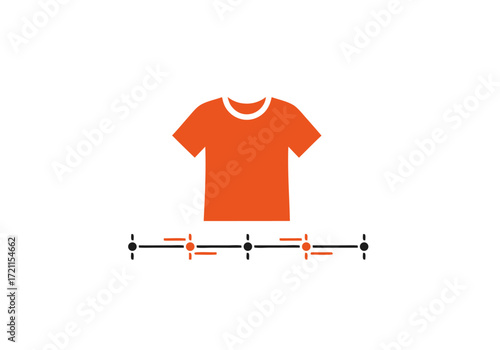 Vector graphic for Canada's National Day for Truth and Reconciliation, the orange shirt icon