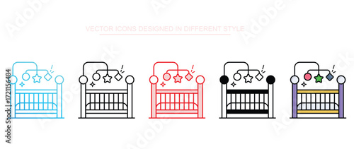 Kids Room icon design with white background stock illustration