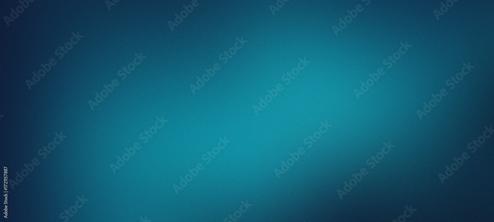 Obraz premium Deep ocean teal gradient background with subtle noise texture