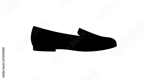 Classic black suede loafer shoe elegant footwear for women comfortable everyday style
