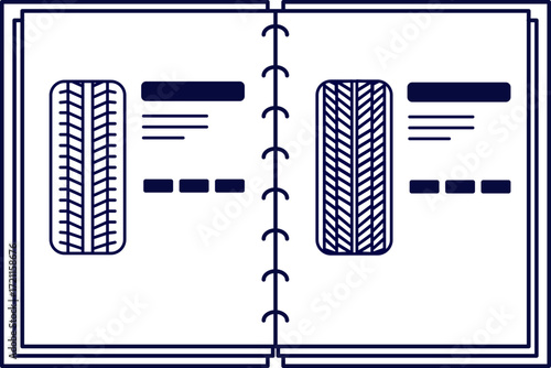 Tire catalog with details and specifications for choosing the right automotive tires