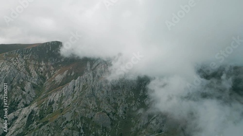 fog over the mountains