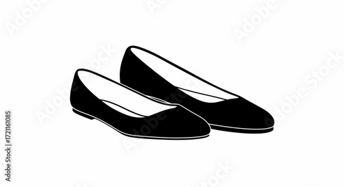 Classic black ballet flats elegant footwear for women versatile casual or dressy style