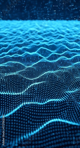 Abstract Digital Wave Pattern.