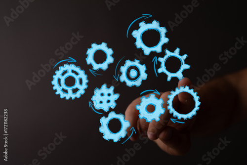 Image of hand interacting w...