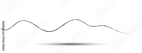 Abstract Wave Design on White Background