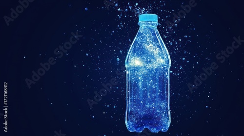 A Sparkling Symphony:  Water Bottle with Bubbling Effervescence