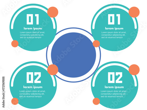 A professional business infographic template featuring a clean, modern design ideal for corporate presentations, annual reports, marketing strategies, and startup pitch decks. This infographic 3