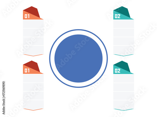 A professional business infographic template featuring a clean, modern design ideal for corporate presentations, annual reports, marketing strategies, and startup pitch decks. This infographic 4