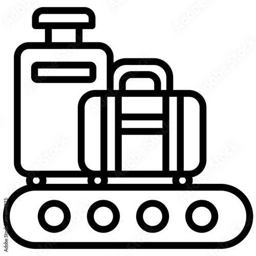 Luggage Handling line icon
