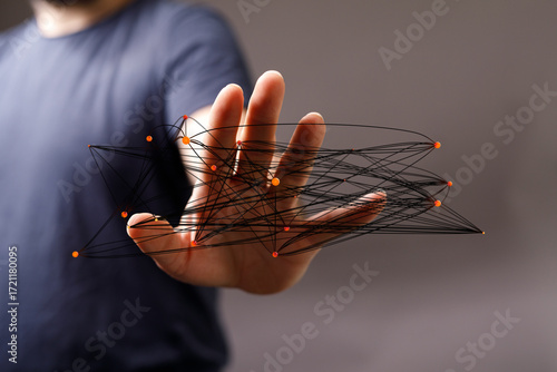 Close-up image of a man's h...