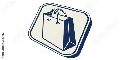 Flat mobile store logo
