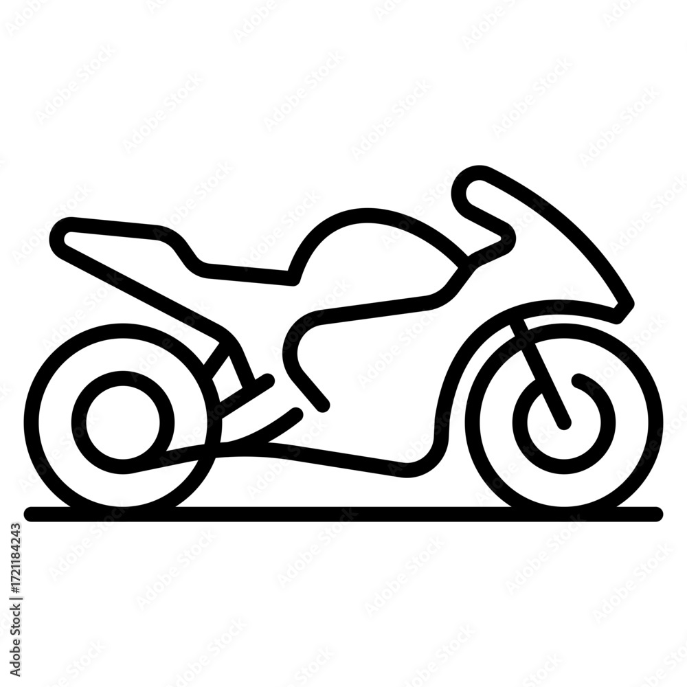 Fototapeta premium Motorbike Racing Icon