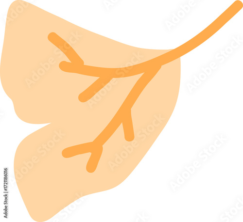 Vector icon of a manicured female hand gently holding a bird