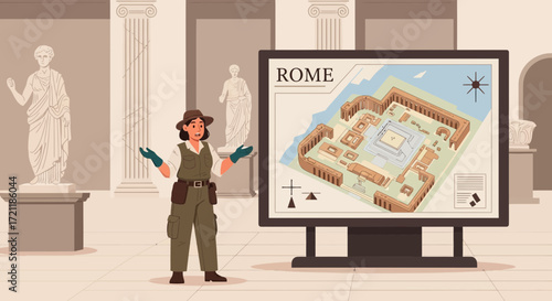 A Guided Tour Through Ancient Rome: Exploring History and Art with a Tour Guide