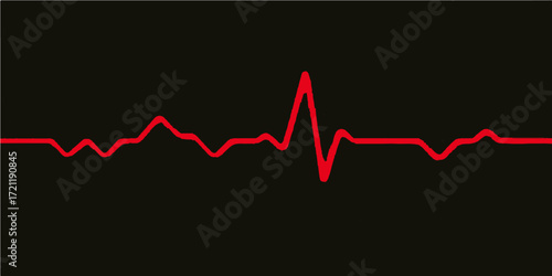 A vibrant green electrocardiogram line on a monitor shows a healthy heartbeat
