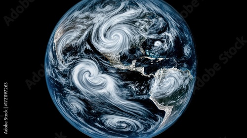 Earth's Atmospheric Whirlwinds: A Stunning Satellite View