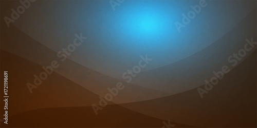 Abstract sunset over a mountainous desert landscape with orange light and beautiful clouds