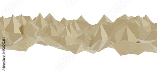 Abstract low poly mountain ...