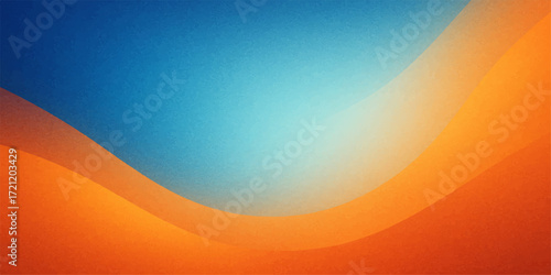Abstract orange and yellow swirls create a bright, artistic wave illustration