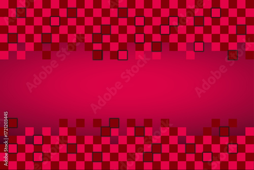 Square abstract metal background with light | Abstract modern design red grid pattern background with space for your text | Modern technology digital hi tech rectangles concept background