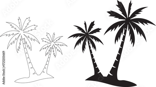 palm tree silhouette