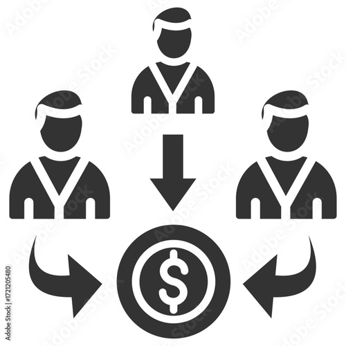Mutual Fund Glyph Icon