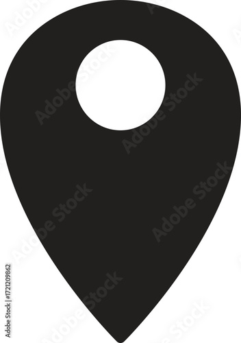location, map, address icon Marker icon for location or navigation purposes.