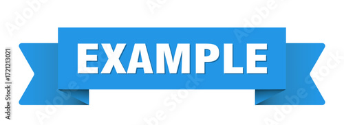 example ribbon isolated on transparent background. example ribbon