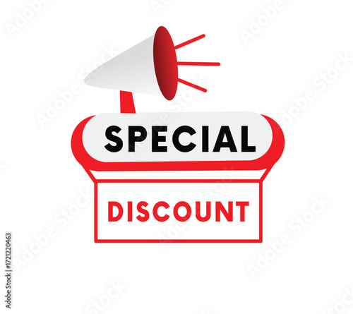 Special discount sign vector editable eps web or marketing concept, element for web.