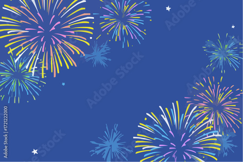 fireworks in the sky
