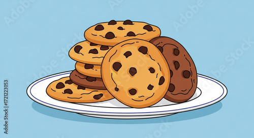 Delicious chocolate chip cookies recipe homemade bakery style dessert food snack treat baking sweet 100
