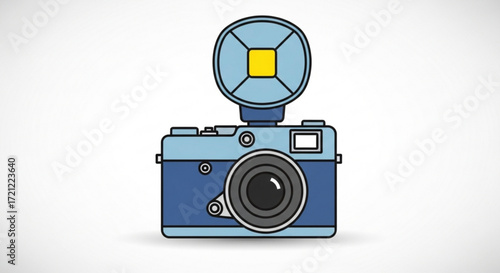Vintage camera vector illustration for photography enthusiasts and graphic design projects images stock photos
