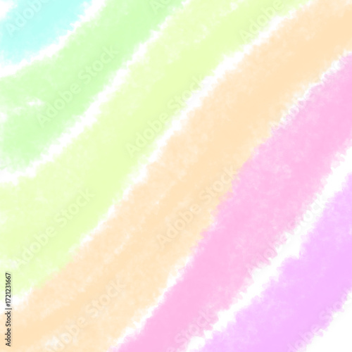 Colorful pastel hand-drawn bow cherry texture background design trees spiral stars 