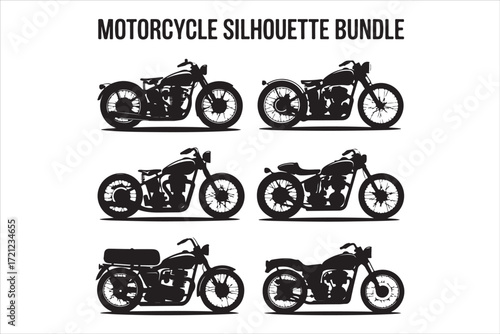Biker Riding Vintage Motorcycle – Black and White Art