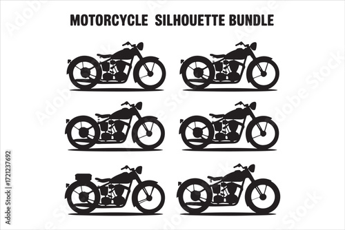 Biker Riding Vintage Motorcycle – Black and White Art