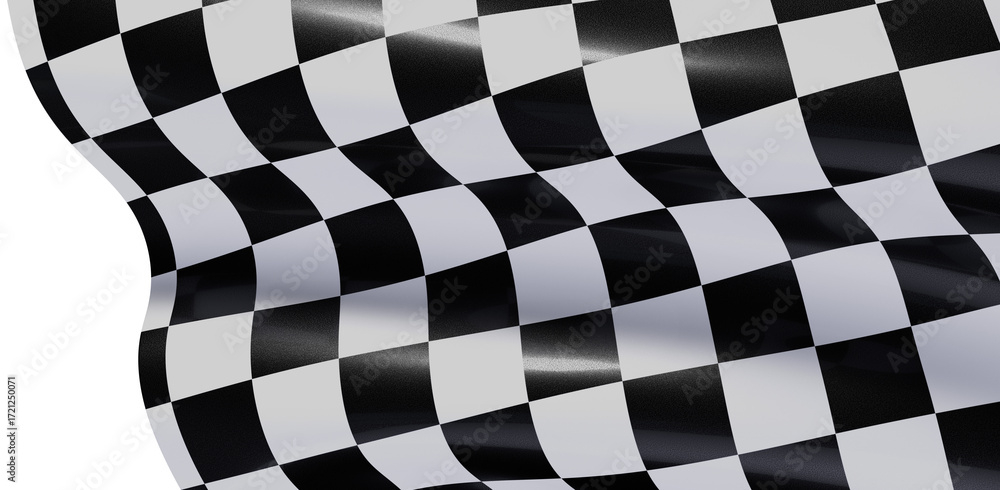 Fototapeta premium High-quality checkered flag image. Perfect for racing, sports, and victory themes.