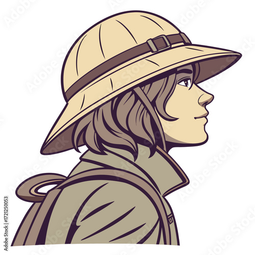 girl with hat