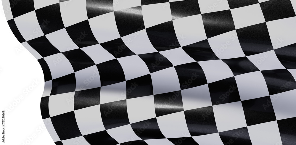 Fototapeta premium High-resolution checkered flag image. Perfect for racing, sports, and victory themes.