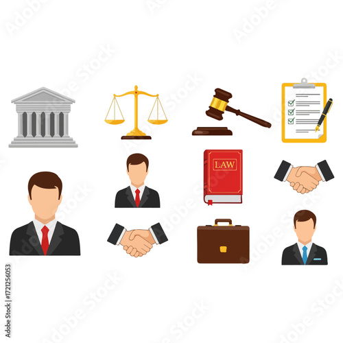 Legal Icons and Symbols.