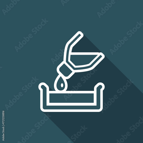 Vector illustration of pour concept