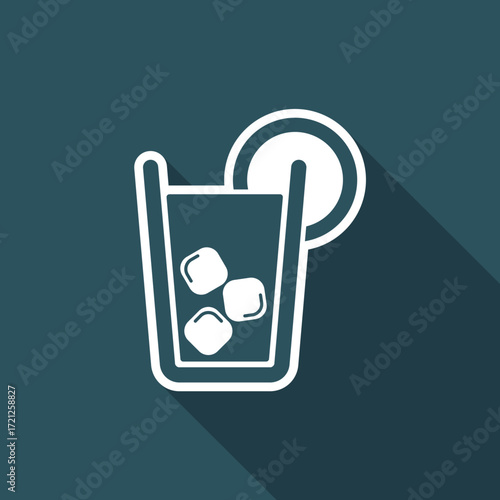 Vector illustration of cocktail icon