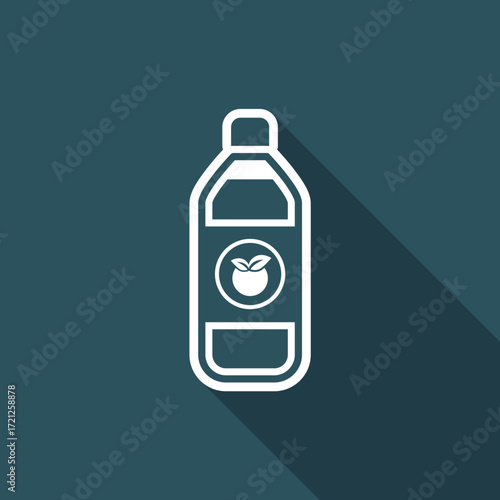 Vector illustration of single isolated fruit juice icon