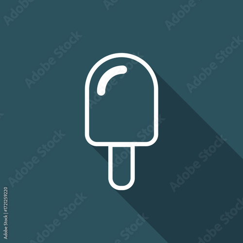 Vector illustration of single isolated icecream icon