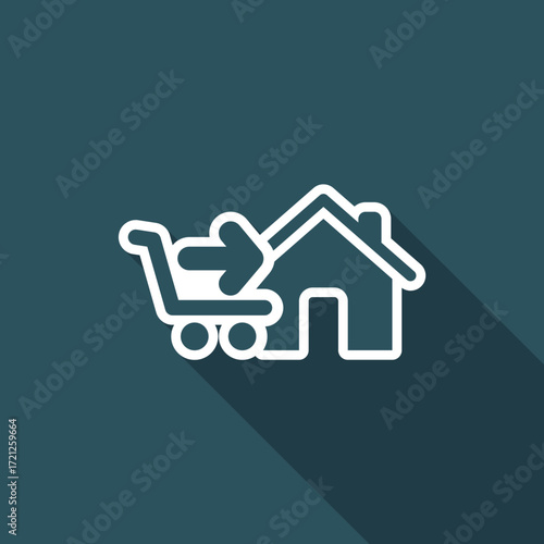 Vector illustration of single buy icon