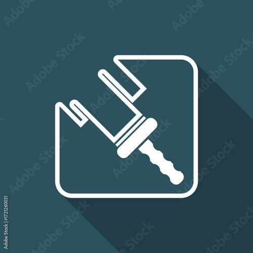 Vector illustration of single isolated glass clean icon